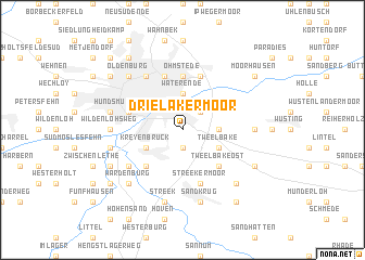 map of Drielakermoor