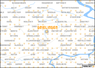 map of Drielinden