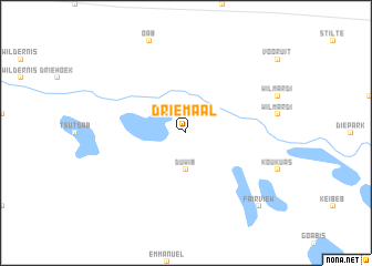 map of Driemaal