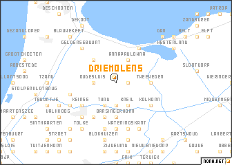 map of Driemolens