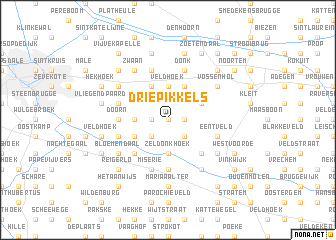 map of Drie Pikkels