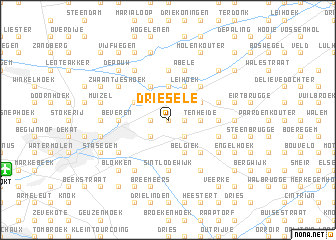 map of Driesele