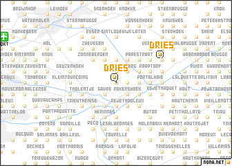 map of Dries