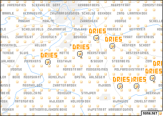 map of Dries