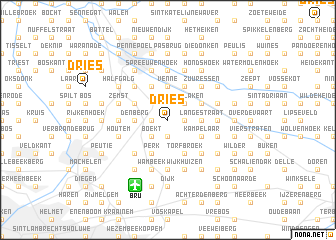 map of Dries