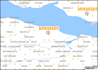 map of Driewegen
