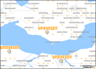 map of Driewegen