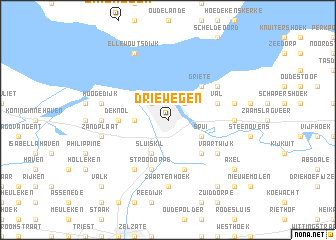 map of Driewegen