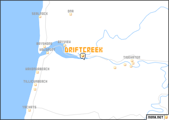 map of Drift Creek