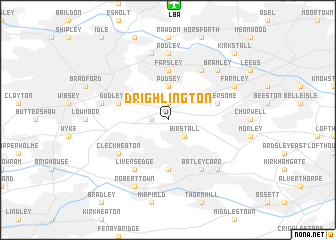 map of Drighlington