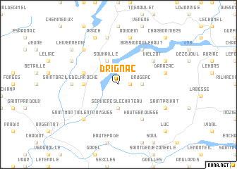 map of Drignac