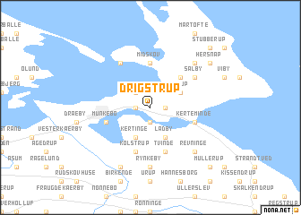 map of Drigstrup