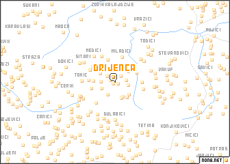 map of Drijenča