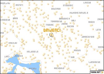 map of Drijenci