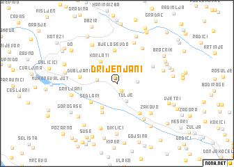 map of Drijenjani