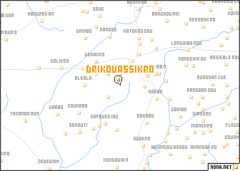 map of Drikouassikro