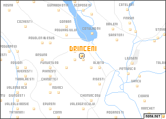 map of Drînceni