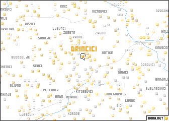 map of Drinčići