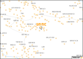 map of Drinić