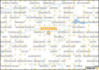 map of Drinsahl