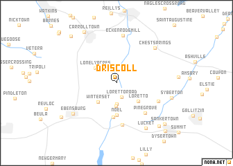 map of Driscoll