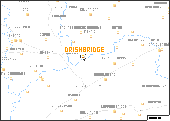 map of Drish Bridge