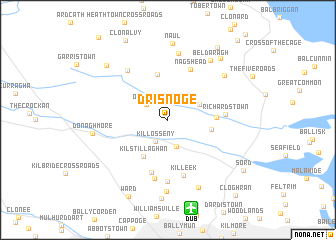 map of Drisnoge