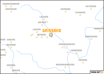 map of Drissako