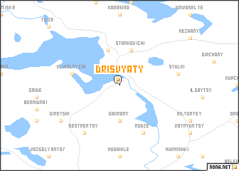 map of Drisvyaty