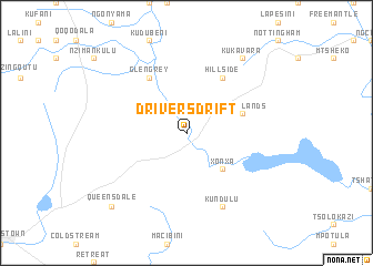 map of Driversdrift