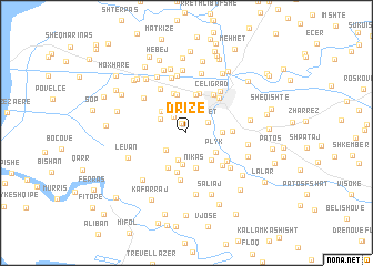 map of Drizë