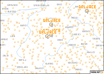 map of Drljače