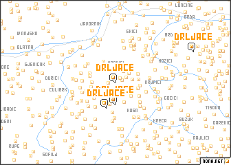 map of Drljače