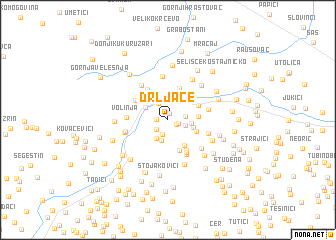 map of Drljače