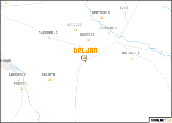 map of Drljan