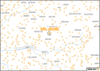 map of Drljevac