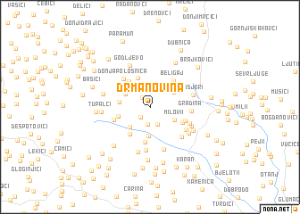 map of Drmanovina