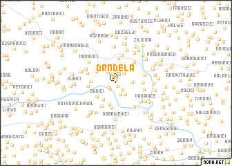 map of Drnđela