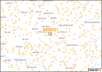 map of Drndići