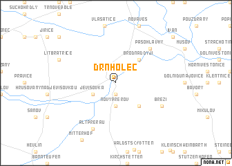 map of Drnholec