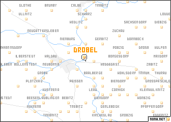 map of Dröbel