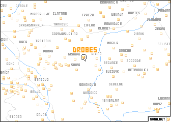 map of Drobeš