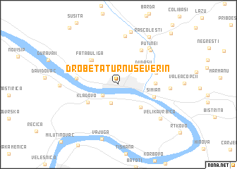 map of Drobeta-Turnu Severin