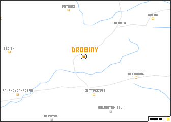 map of Drobiny