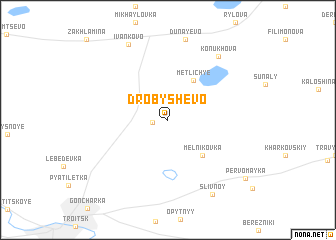 map of Drobyshëvo