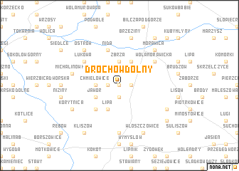 map of Drochów Dolny