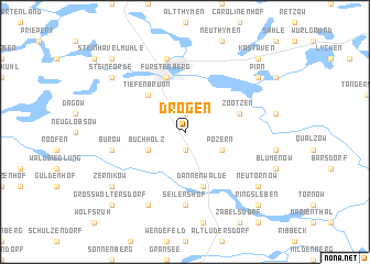 map of Drögen