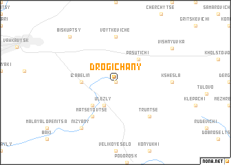 map of Drogichany