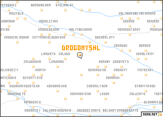 map of Drogomyshlʼ