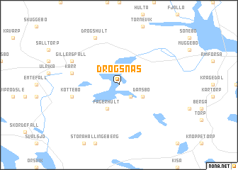 map of Drögsnäs